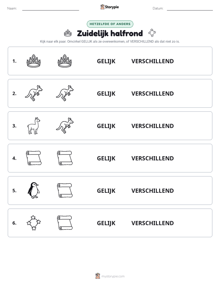 Zelfde of Verschillend