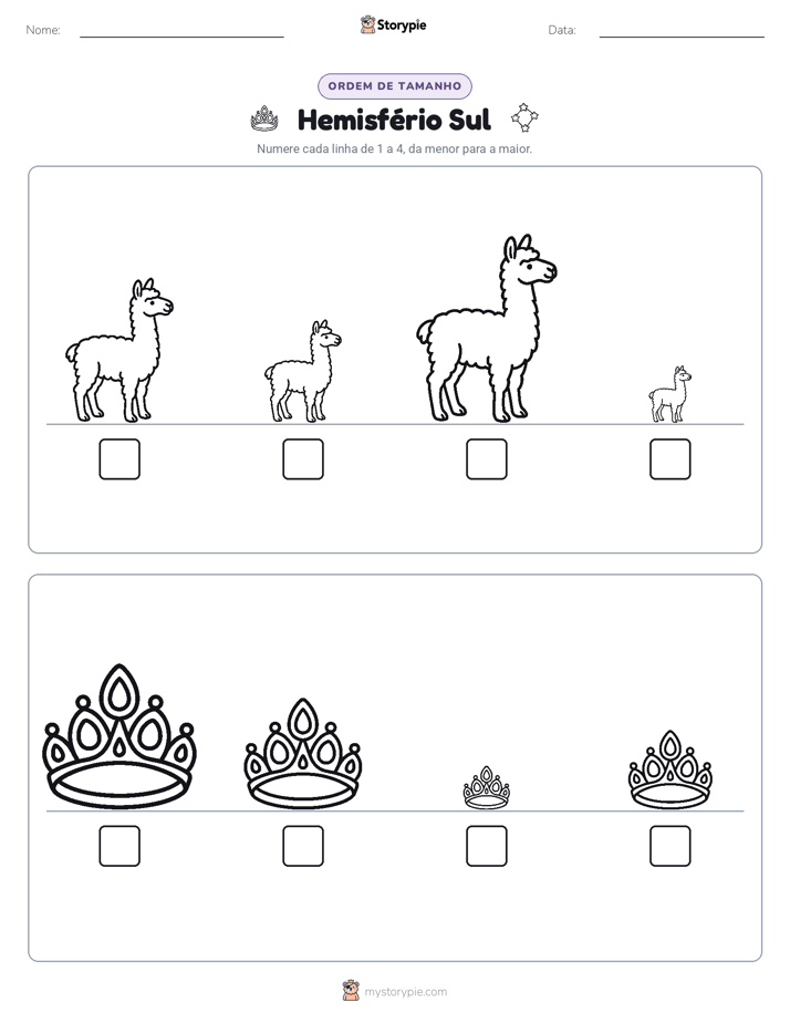Ordem de Tamanho