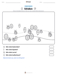 Schabe druckbare Arbeitsblatt Vorschau