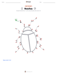 Roaches printable worksheet preview