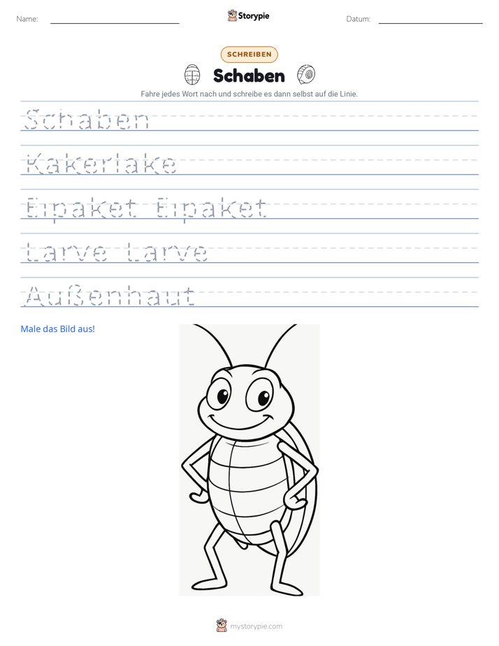 Schreibübung