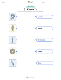 Anteprima della scheda stampabile di Ettore