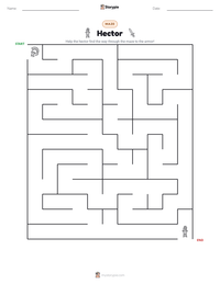 Hector printable worksheet preview