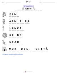 Anteprima della scheda stampabile di Ettore