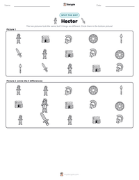 Hector printable worksheet preview