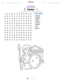 Hector printable worksheet preview