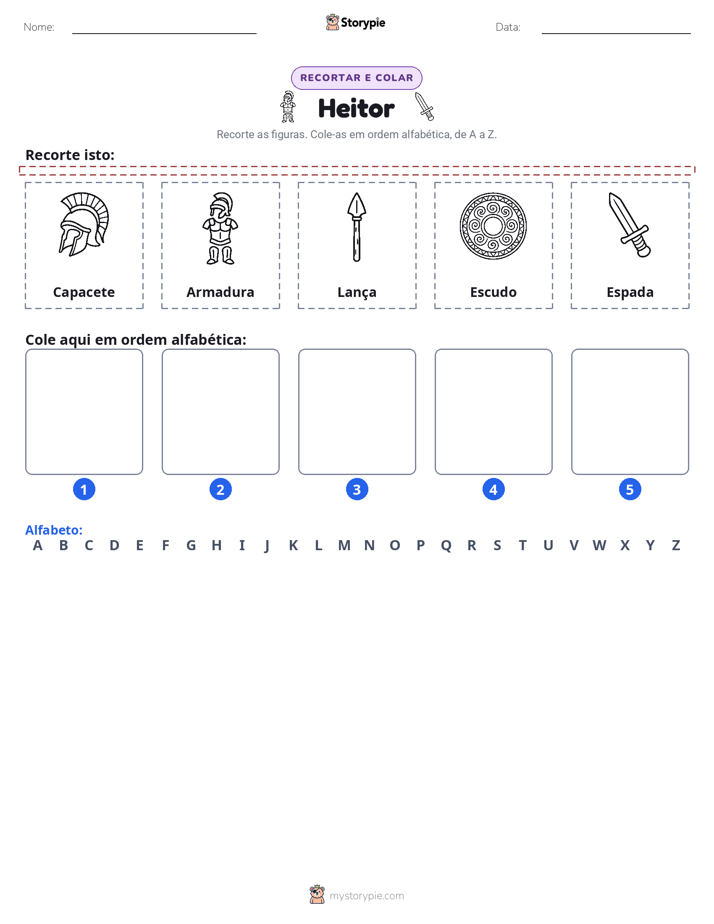 Recortar & Colar Alfabeto