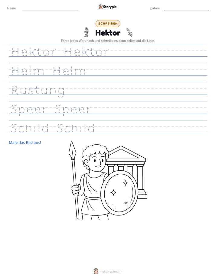 Schreibübung