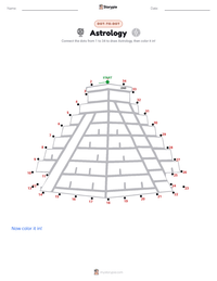 Astrology printable worksheet preview