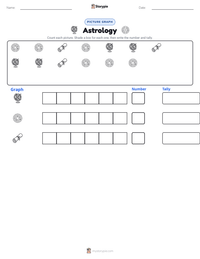 Astrology printable worksheet preview