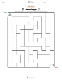 Astrologie druckbare Arbeitsblatt Vorschau