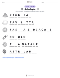 Anteprima della scheda stampabile di Astrologia