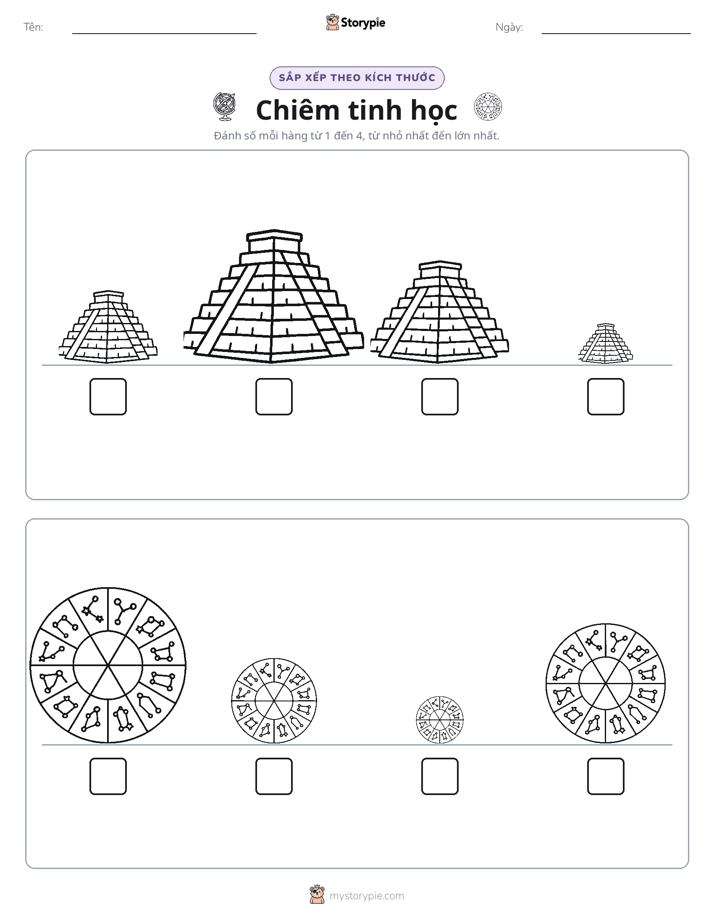 Thứ Tự Kích Thước