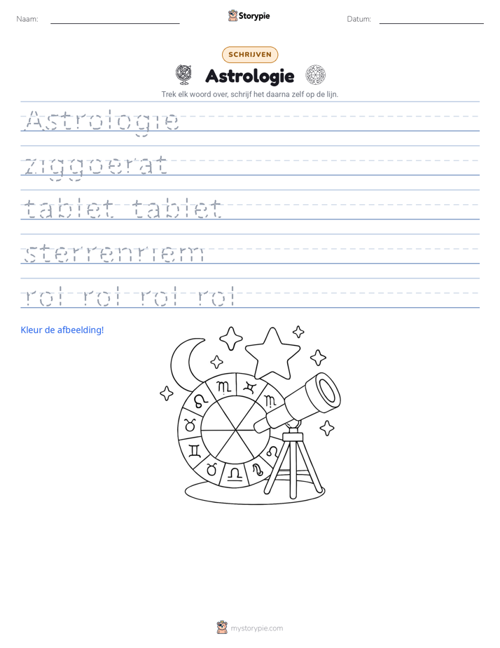 Schrijf Oefening