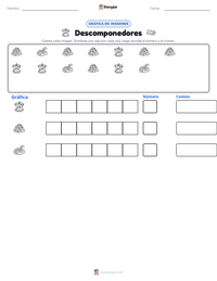 Vista previa de la hoja de trabajo imprimible de Descomponedores