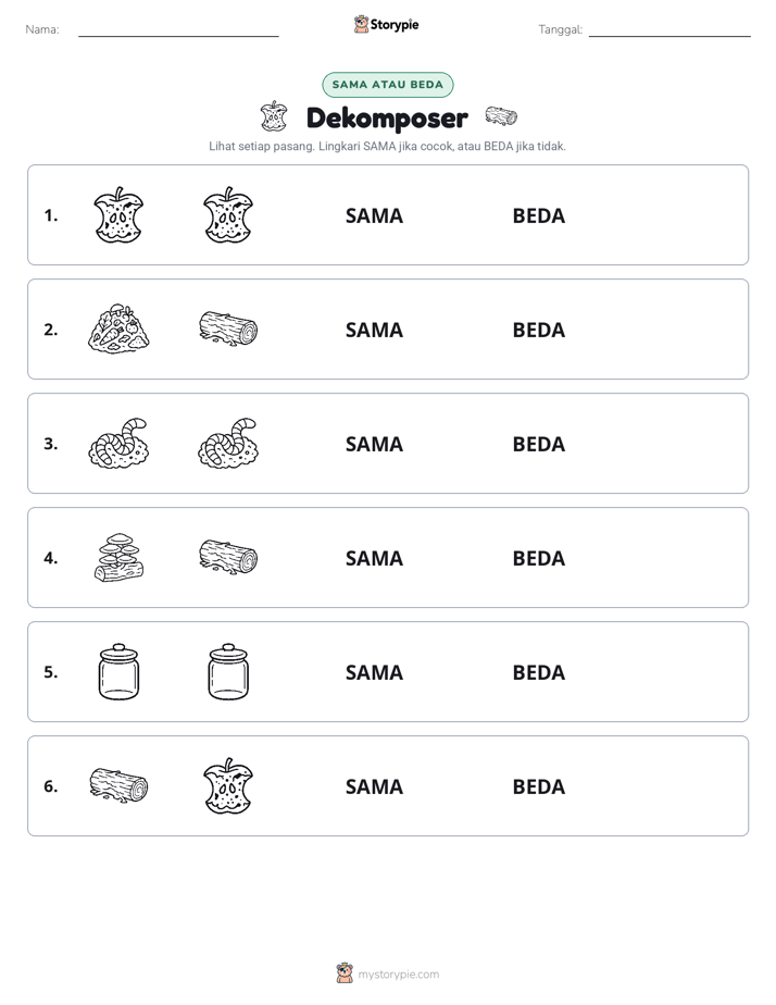 Sama atau Berbeda