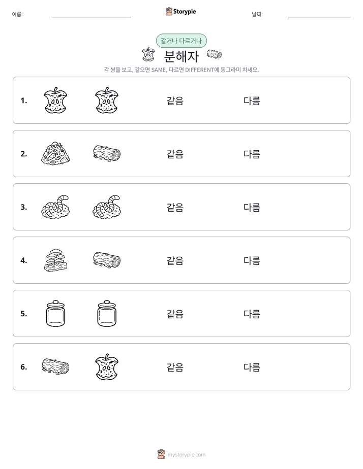 같은 것 또는 다른 것