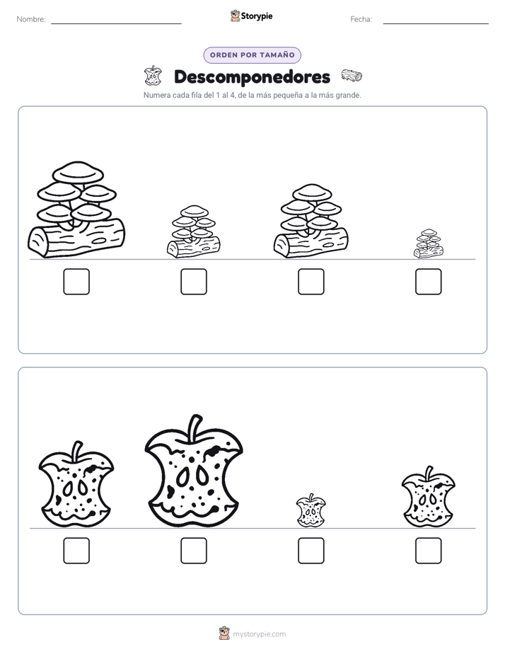 Orden de Tamaños