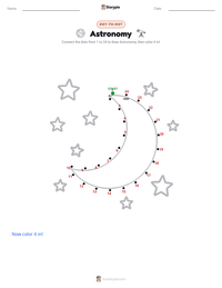 Astronomy printable worksheet preview