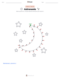 Aperçu de la feuille de travail imprimable Astronomie