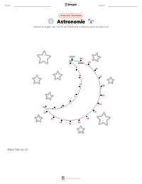Astronomie afdrukbare werkblad voorbeeld