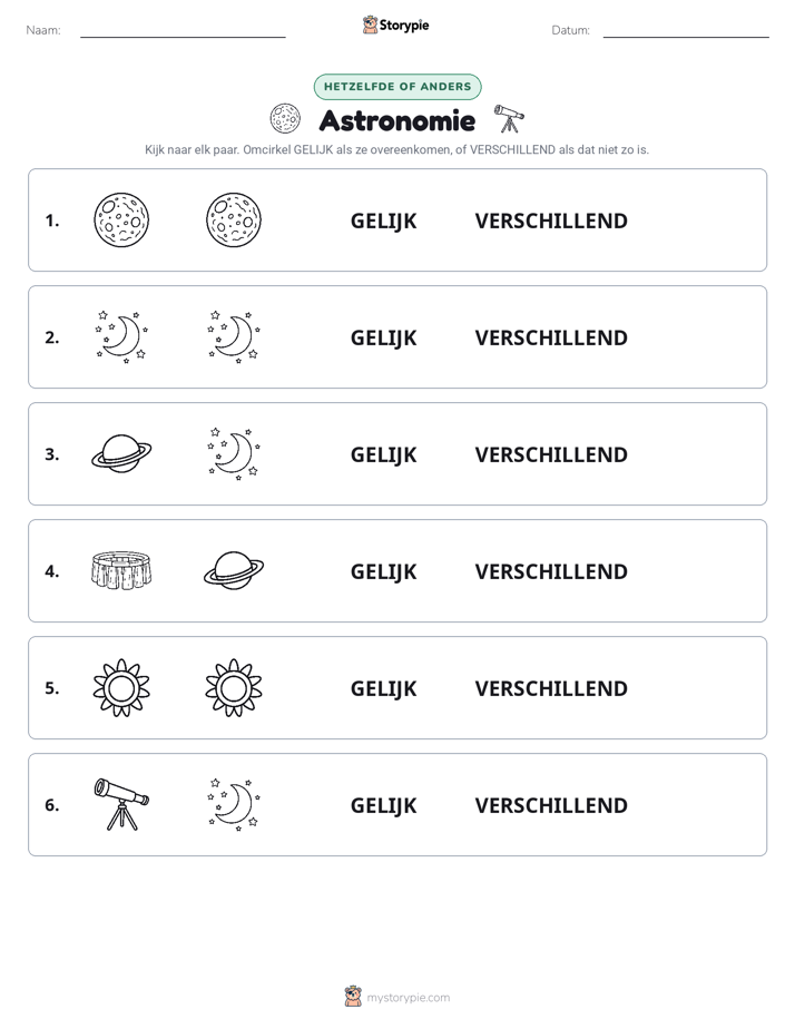 Zelfde of Verschillend