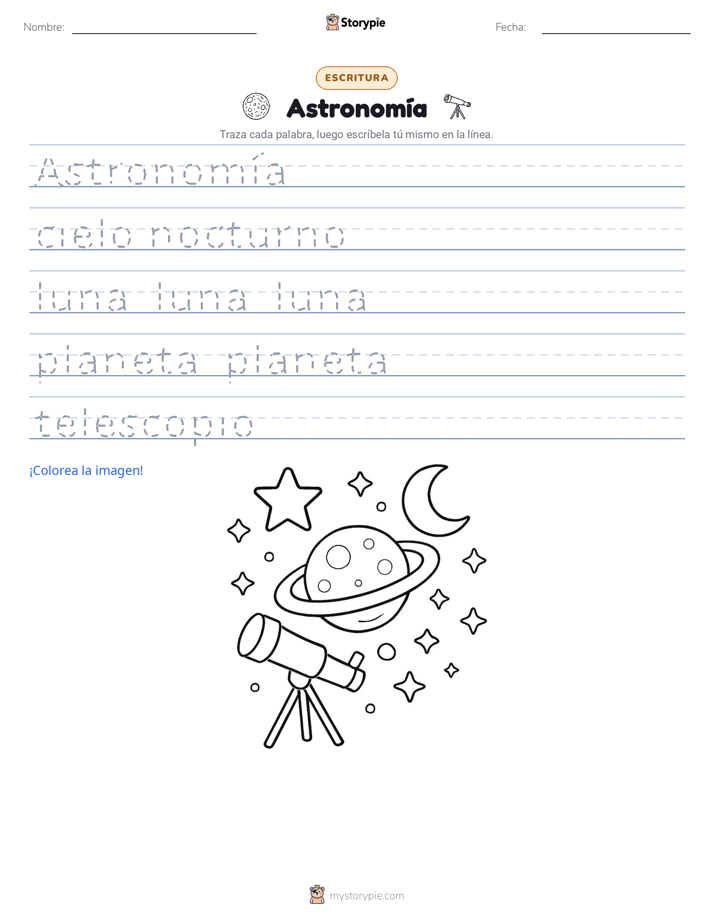 Práctica de Escritura