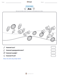 Ara afdrukbare werkblad voorbeeld