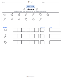 Macaw printable worksheet preview