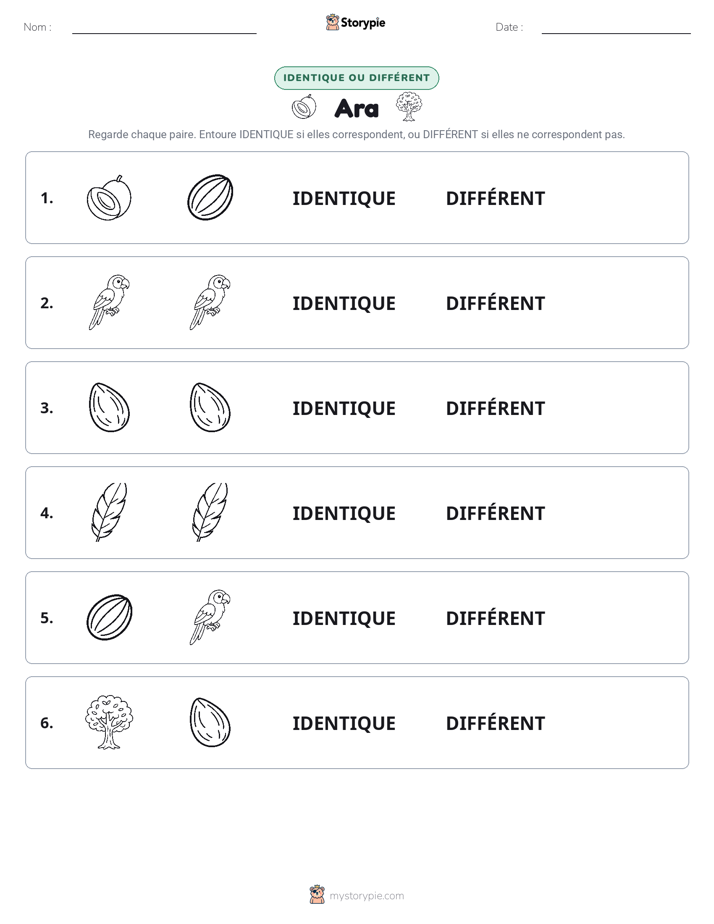 Identique ou Différent