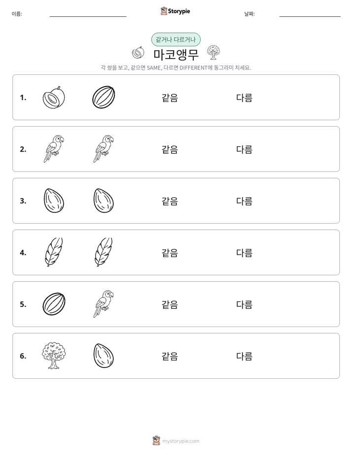 같은 것 또는 다른 것