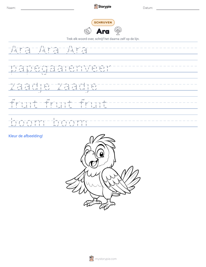 Schrijf Oefening