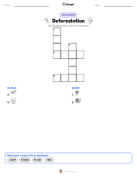 Deforestation printable worksheet preview