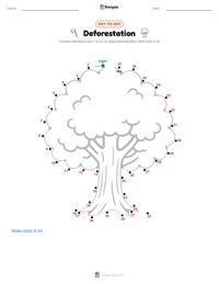 Deforestation printable worksheet preview