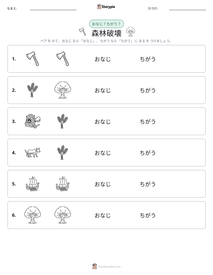 同じか違うか