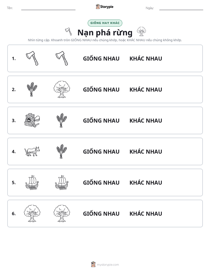 Giống Hay Khác
