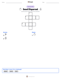 Seed Dispersal printable worksheet preview