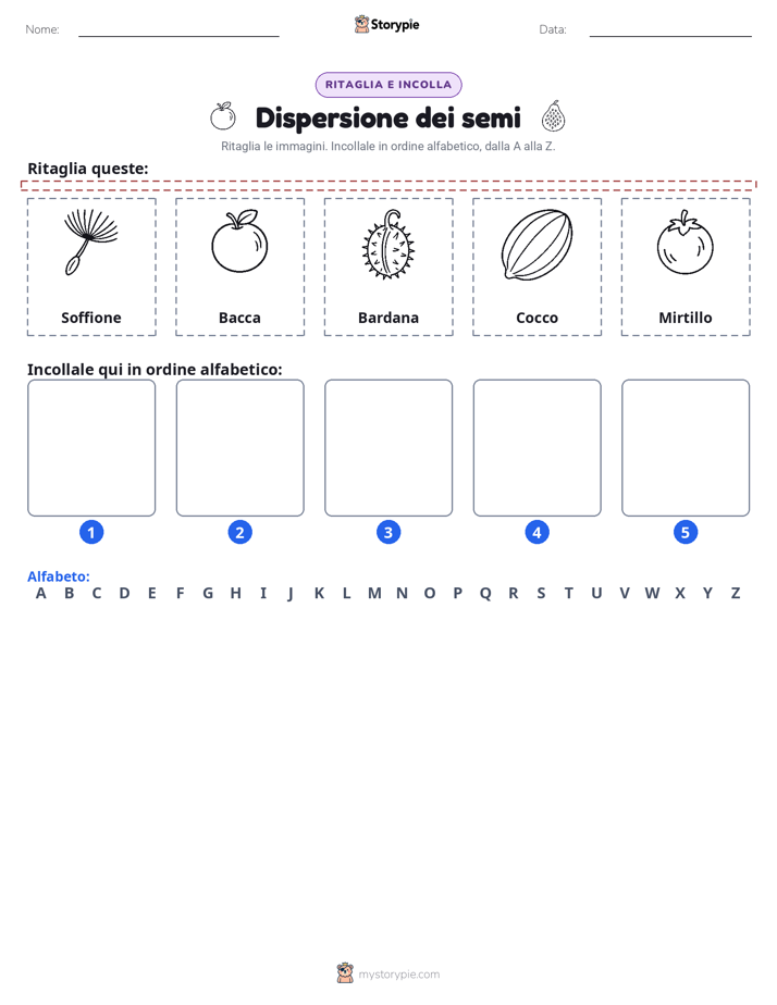 Taglia & Incolla Alfabeto