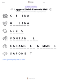 Anteprima della scheda stampabile di Legge sui Diritti di Voto del 1965