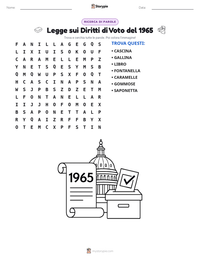 Anteprima della scheda stampabile di Legge sui Diritti di Voto del 1965