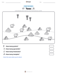Taxes printable worksheet preview