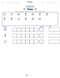 Taxes printable worksheet preview