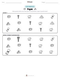 Prabaca lembar kerja cetak Pajak