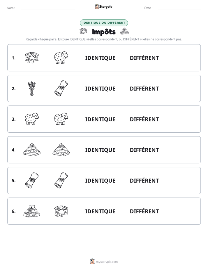 Identique ou Différent