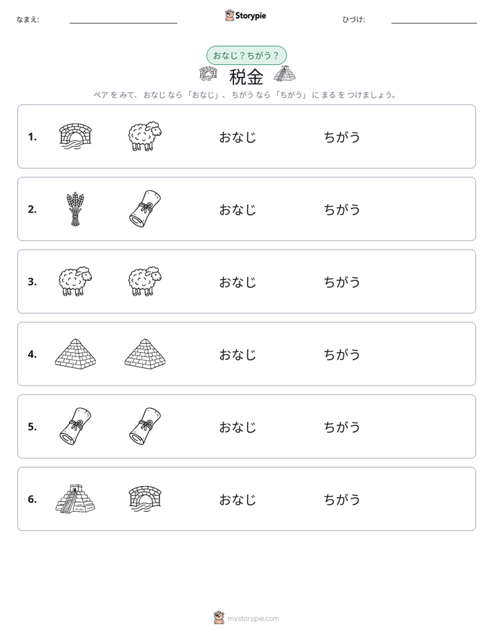 同じか違うか