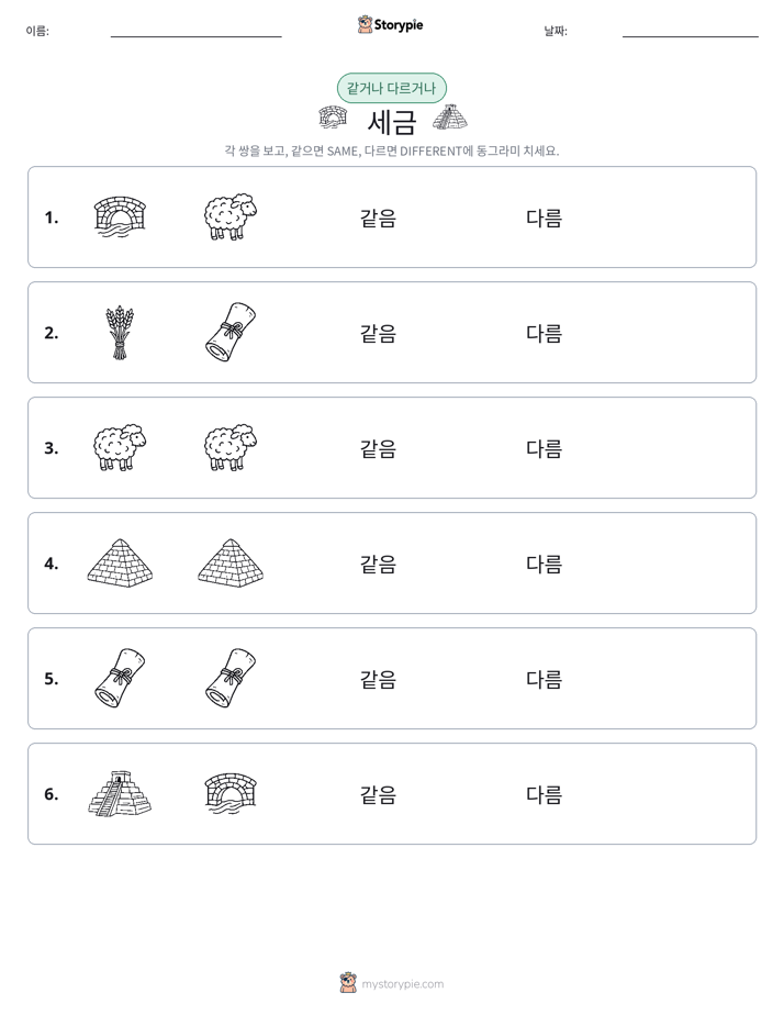 같은 것 또는 다른 것