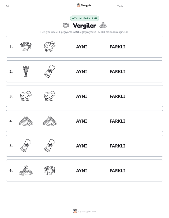 Aynı mı Farklı mı