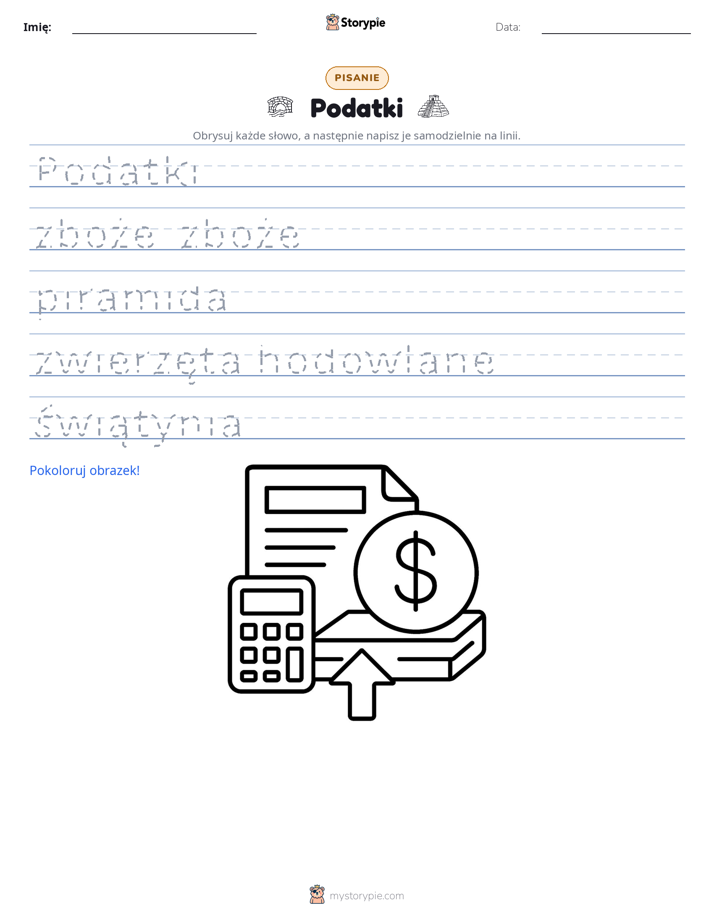 Ćwiczenie Pisania