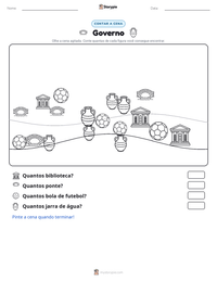 Prévia da folha de atividades imprimível Governo