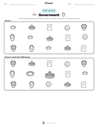 Government printable worksheet preview